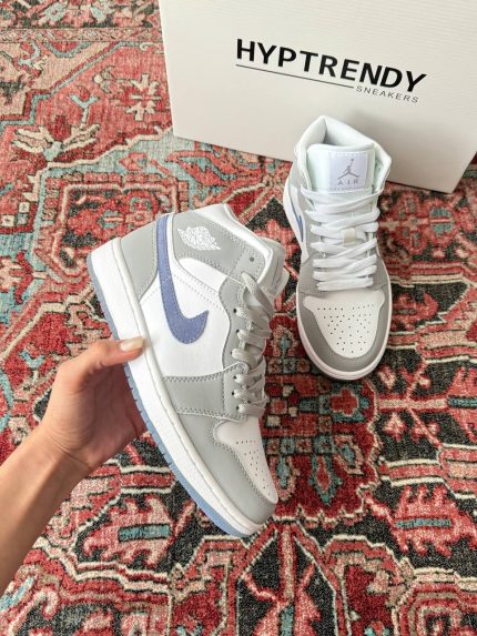 جردن ۱ مید ولف گری/jordan1 mid wolf grey