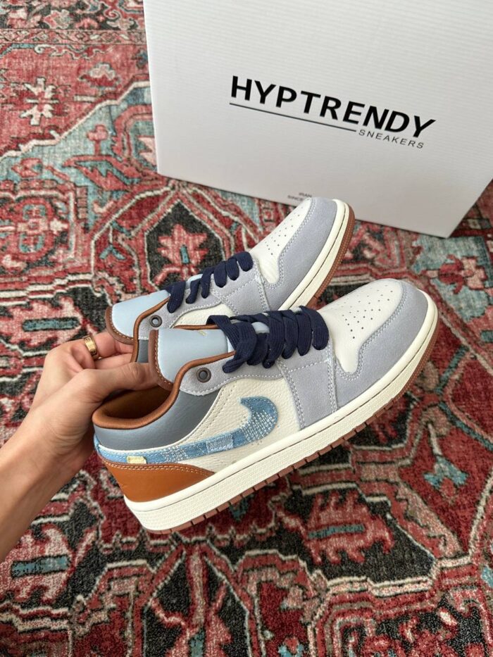 جردن ۱ لو/Jordan 1 low phantom denim swoosh - تصویر 2