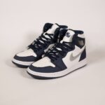 جردن وان ساقدار سرمه ای سفید/Jordan 1 high midnight Navy