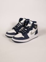 جردن وان ساقدار سرمه ای سفید/Jordan 1 high midnight Navy