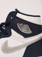 جردن وان ساقدار سرمه ای سفید/Jordan 1 high midnight Navy - تصویر 3