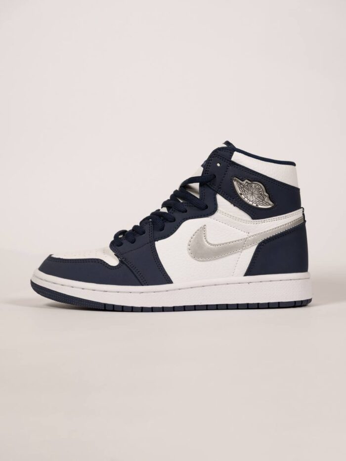 جردن وان ساقدار سرمه ای سفید/Jordan 1 high midnight Navy - تصویر 2