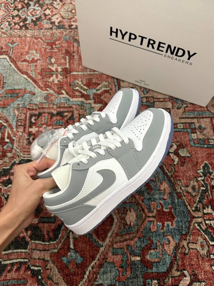جردن وان لو طوسی سفید /Jordan 1 low wolf grey - تصویر 2