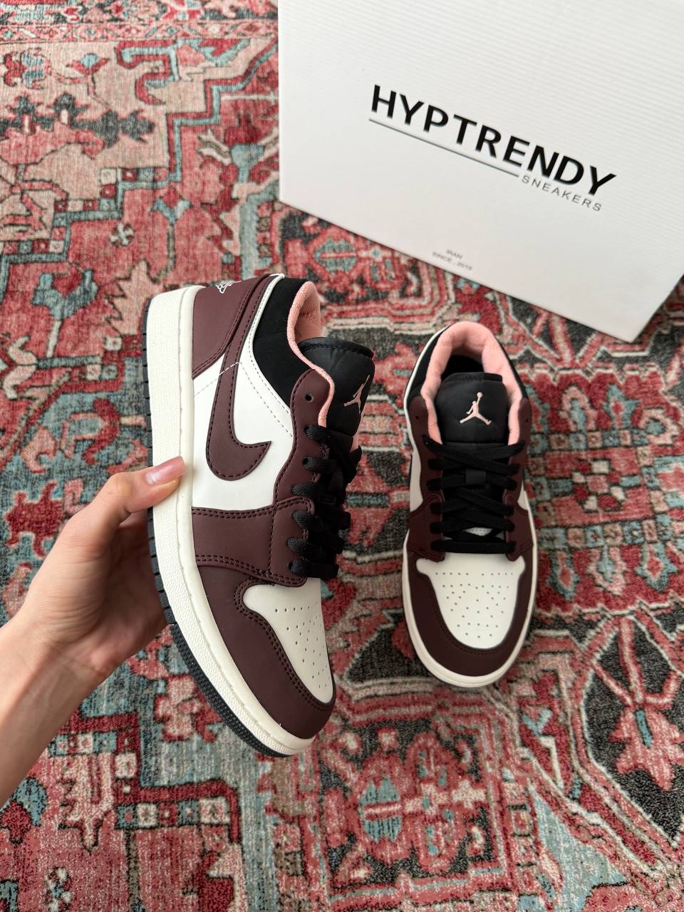 جردن وان بدون ساق موکا قهوه ای/Jordan 1 low Mocha Brown