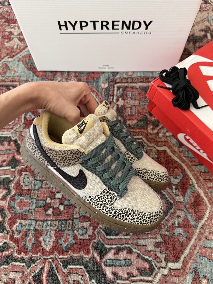 Nike dunk low safari golden / نایکی دانک بدون ساق سافاری - تصویر 2