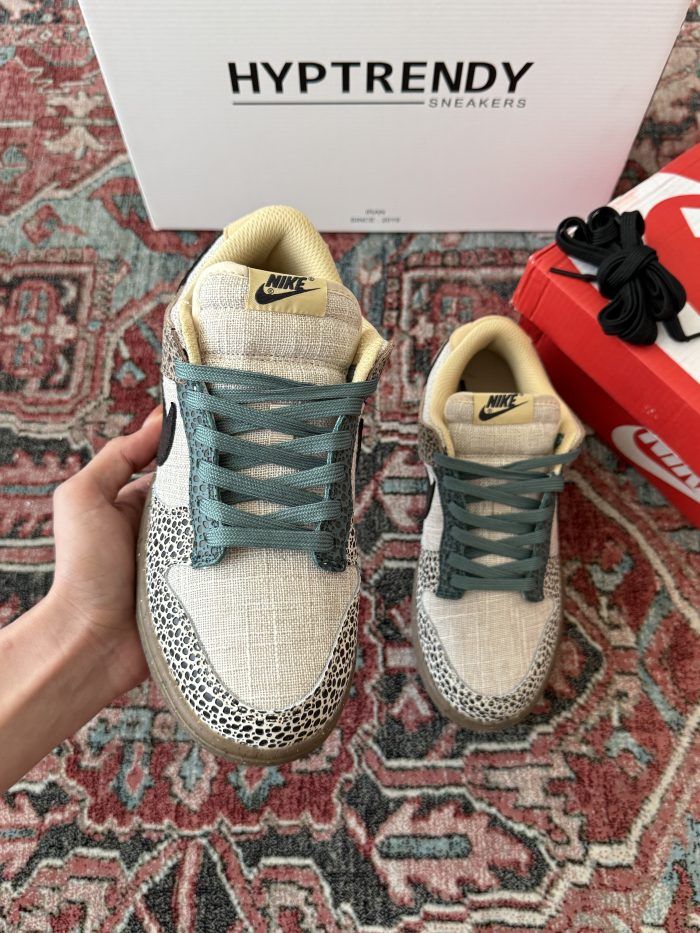 Nike dunk low safari golden / نایکی دانک بدون ساق سافاری - تصویر 3