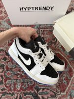 Jordan 1 low quai 54 / جردن وان بدون ساق سفید مشکی آبی - تصویر 2